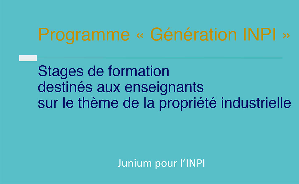 Generation INPI 2016 2017 1